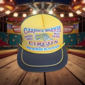 Vtg Carson & Barnes Circus Trucker Hat